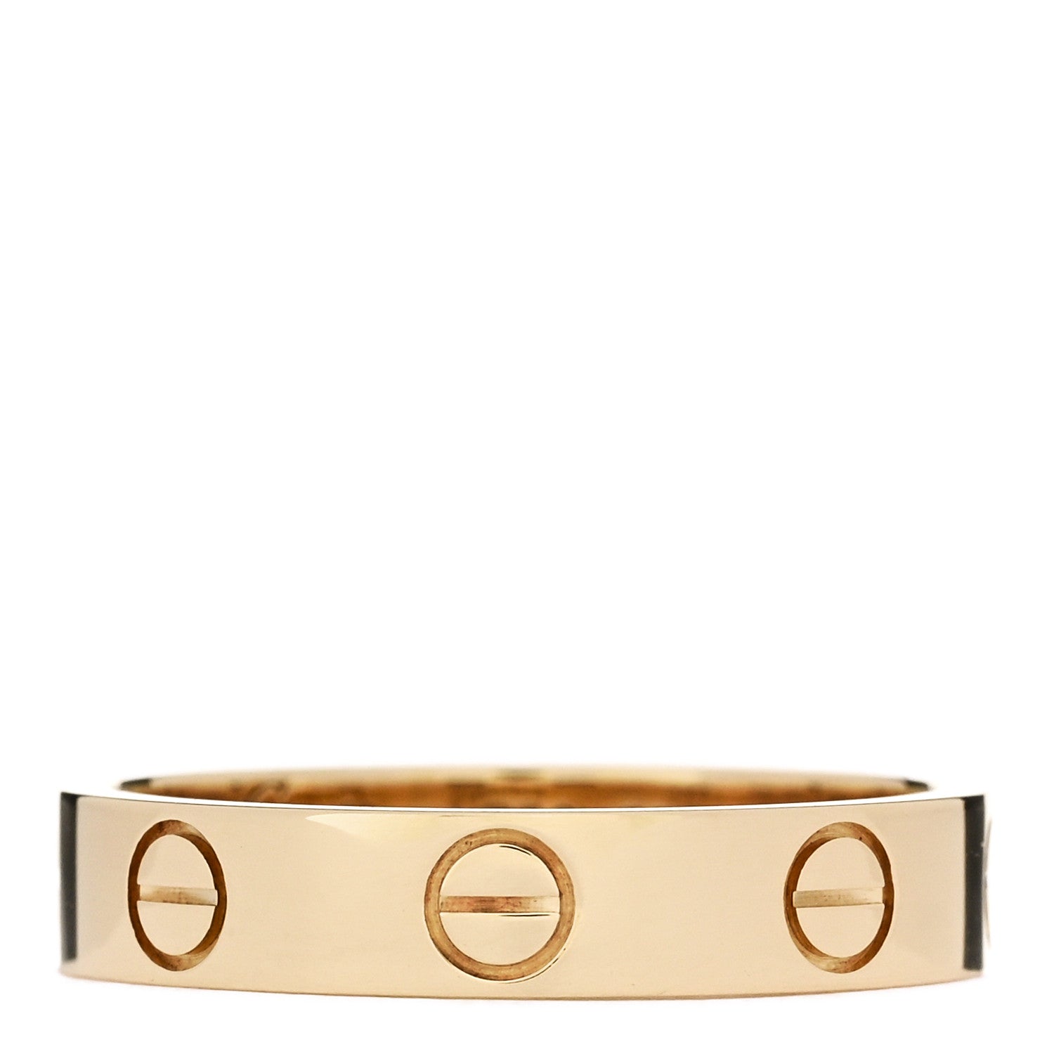 Cartier 18K Yellow Gold 3.5mm LOVE Wedding Band Ring 50 5.25 1 of 4