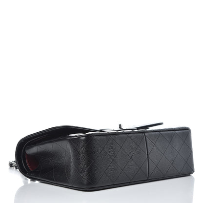 Chanel Caviar Quilted Jumbo Double Flap Black 4 of 10