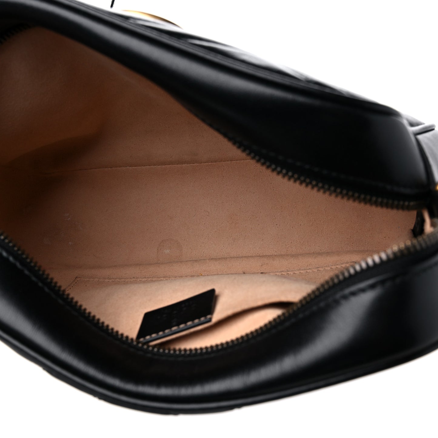 Calfskin Matelasse Small GG Marmont Chain Shoulder Bag Black