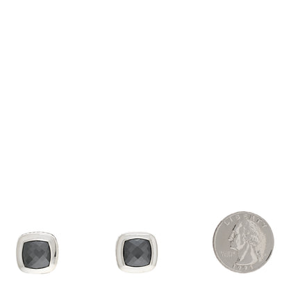 David Yurman Sterling Silver Hematite 11mm Albion Earrings 2 of 4