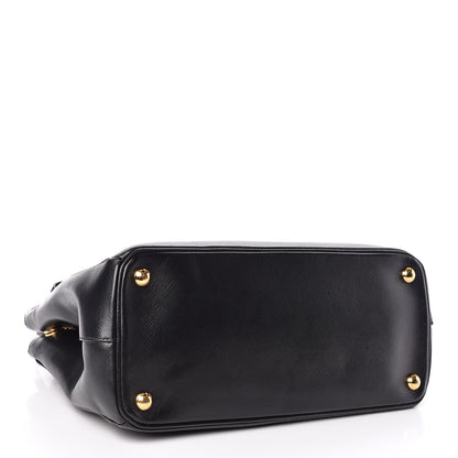 Prada Saffiano Small Galleria Double Zip Tote Black 4 of 20
