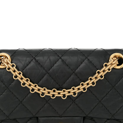Chanel Aged Calfskin Quilted 2.55 Reissue Mini Flap Black 8 of 11
