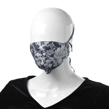 Louis Vuitton Monogram Tapestry Face Mask Blue 2 of 4