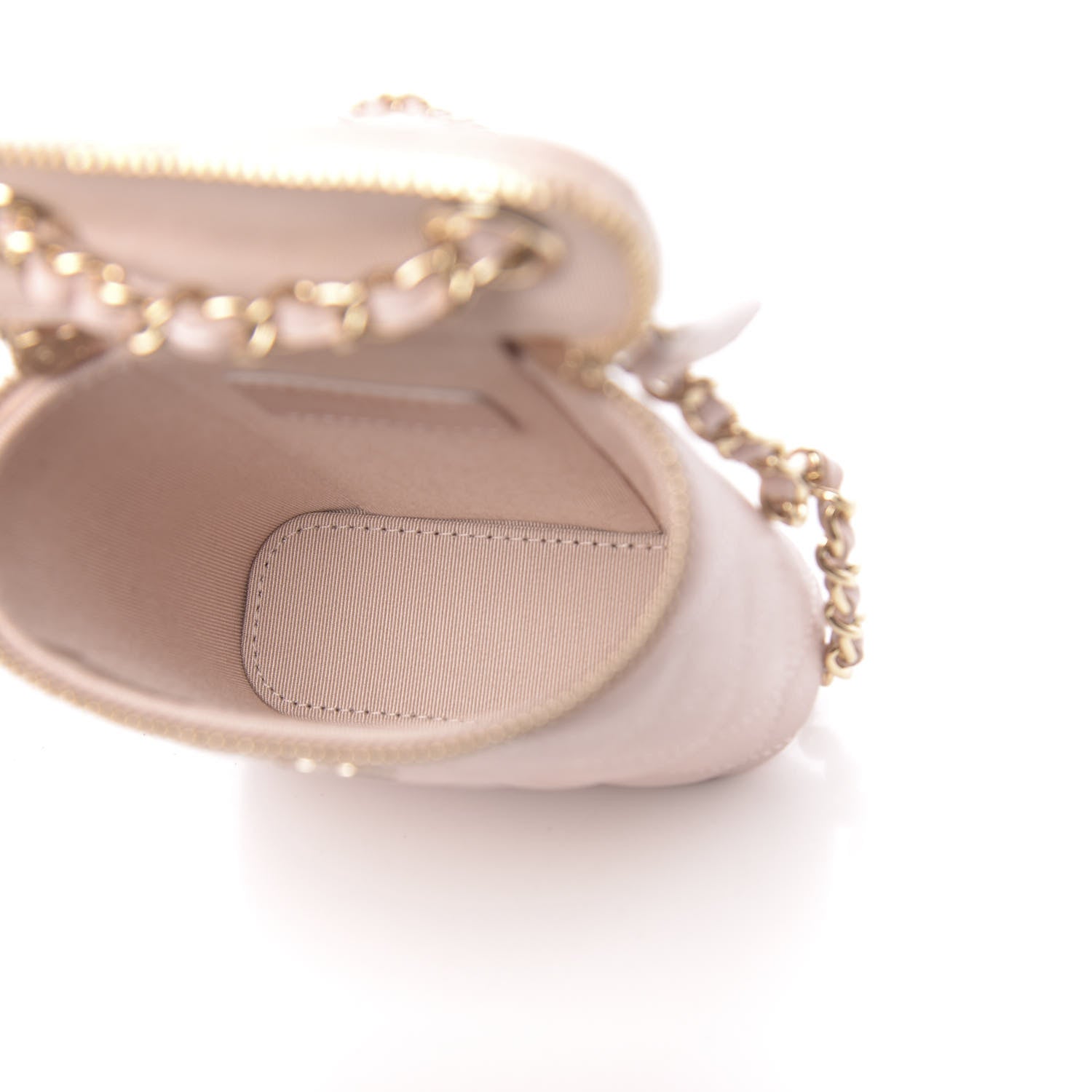 Chanel Caviar Quilted Small Vertical Coco Beauty Vanity Case With Chain Light Pink 5 of 11