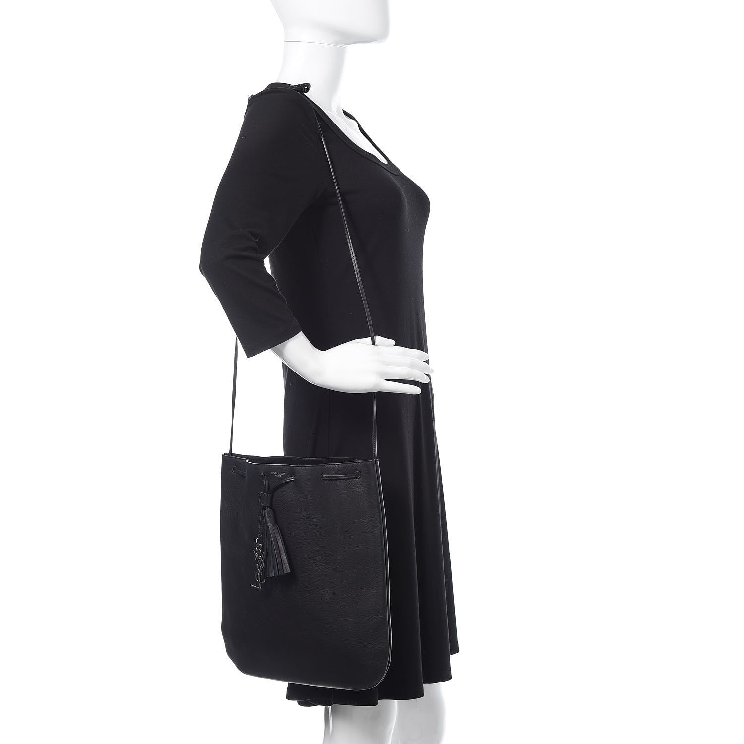 Saint Laurent Calfskin Medium Jen Black 2 of 10