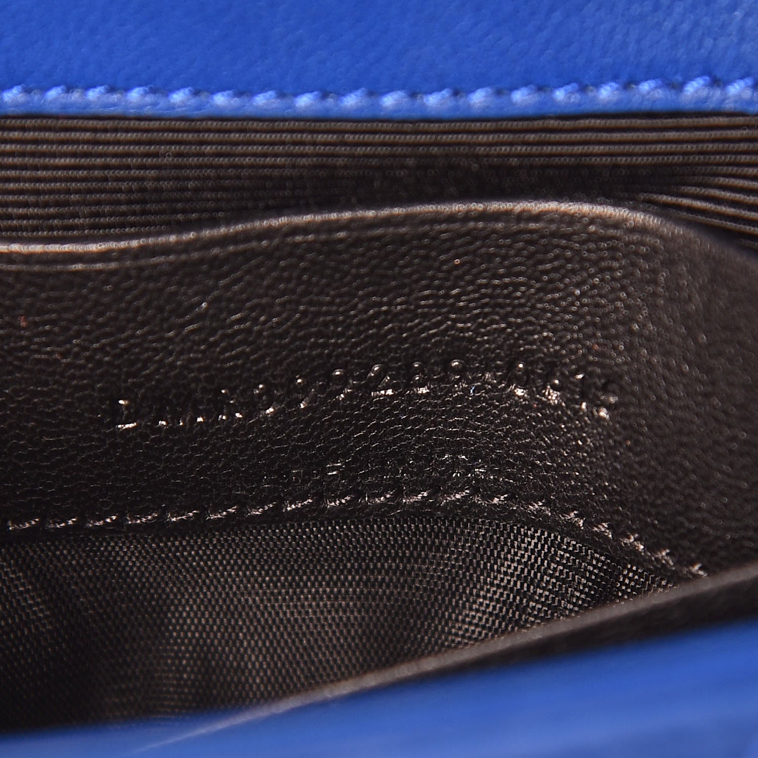 Saint Laurent Sheepskin Matelasse Chevron Monogram Classic Baby Chain Bag Blue Majorelle 10 of 12