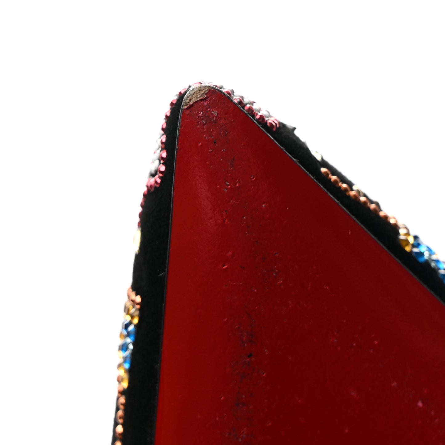 Suede Crystal Embellished Starlight Hot Chick 100 Pumps 40 Black Multicolor