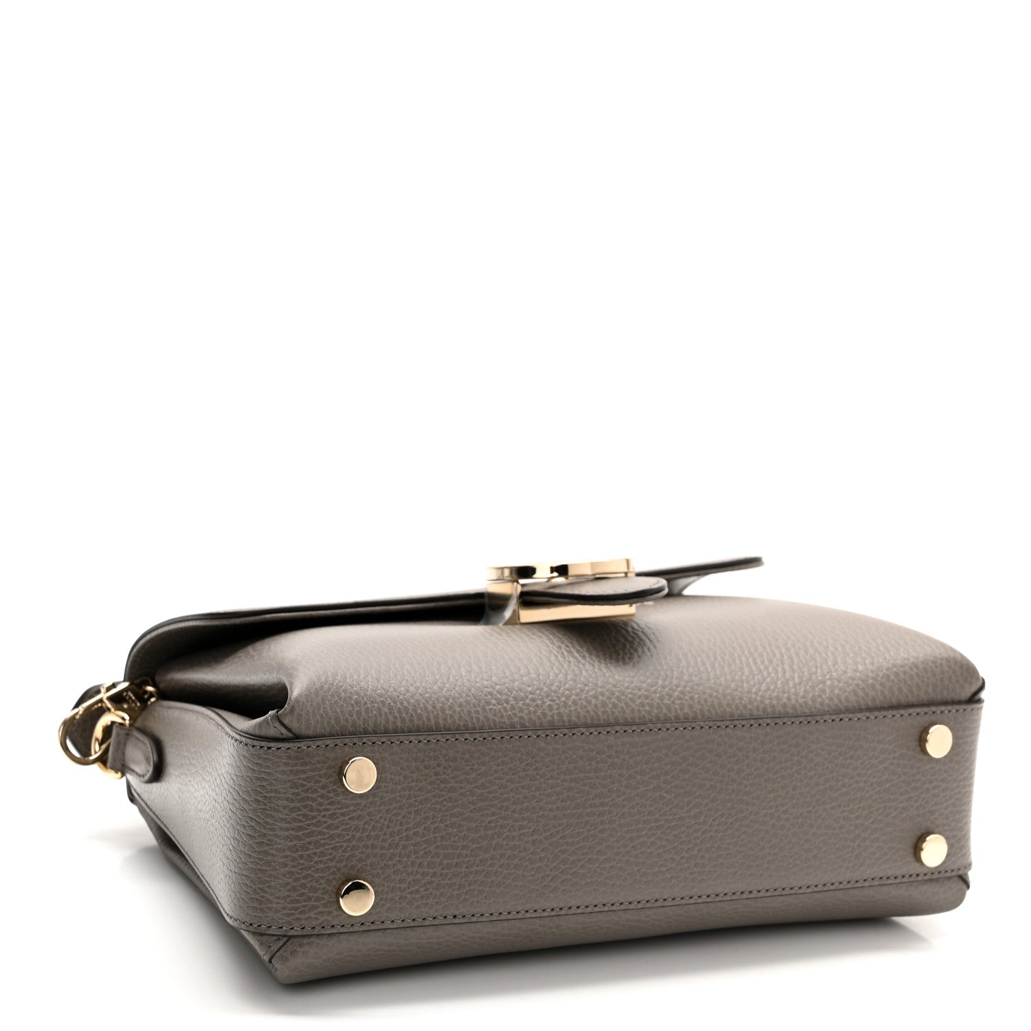 Gucci Dollar Calfskin Interlocking G Top Handle Shoulder Bag Loess 4 of 10