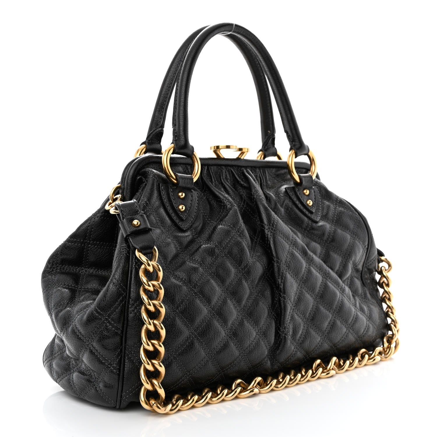 Marc Jacobs Calfskin Quilted Stam Black 3 of 15