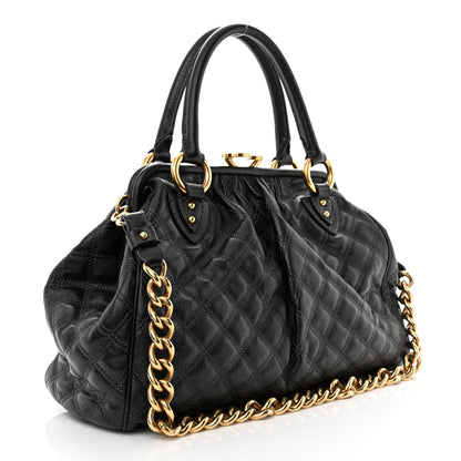Marc Jacobs Calfskin Quilted Stam Black 3 of 15