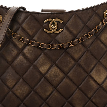 Chanel Calfskin Quilted Into The Fringe Hobo Brown 8 of 10