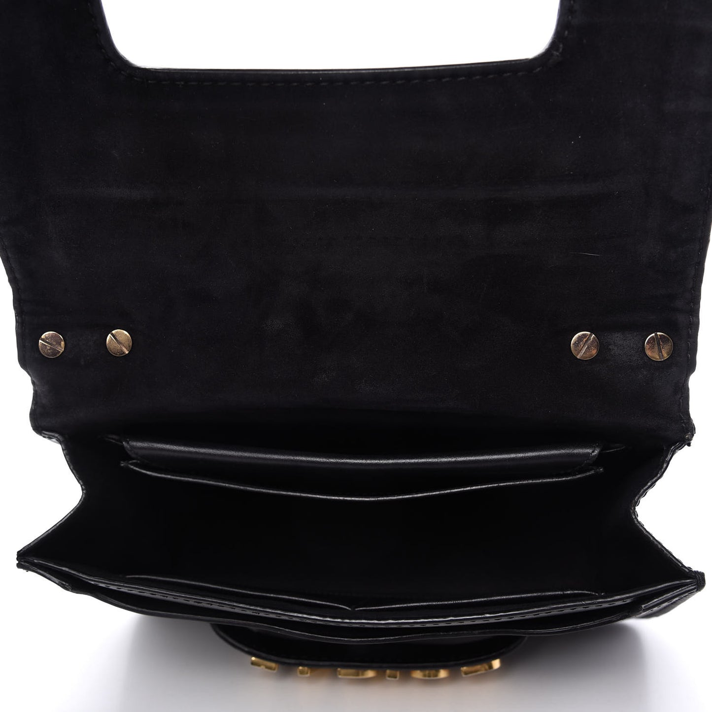 Calfskin J'Adior Chain Flap Bag Black