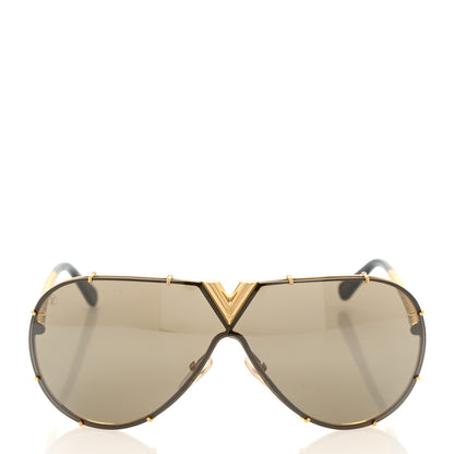 Louis Vuitton Metal LV Drive Sunglasses Z0897W Black Gold 2 of 8