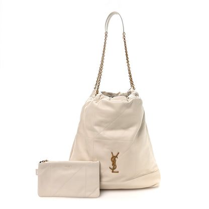 Saint Laurent Lambskin Matelasse Monogram Large Jamie 4.3 Pochon Crema Soft 3 of 11