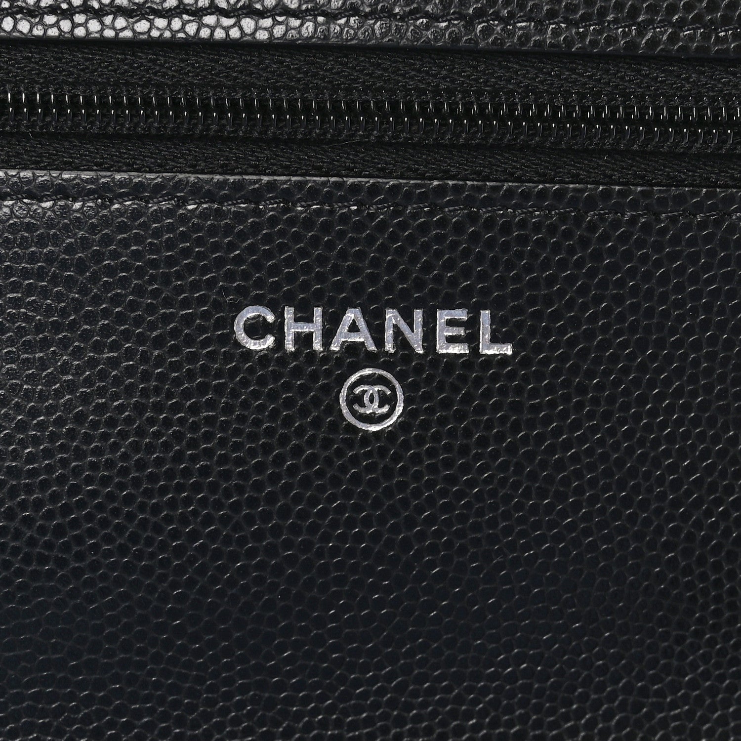 Chanel Caviar Quilted CC Logo Wallet on Chain WOC Black 6 of 11