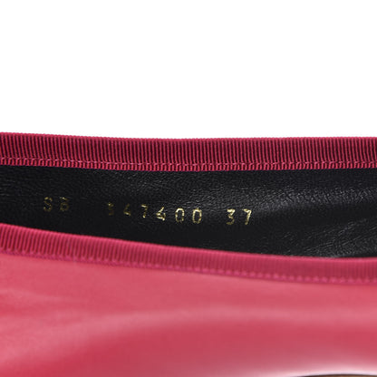 Saint Laurent Calfskin Dance Ballet Flats 37 Raspberry 8 of 8