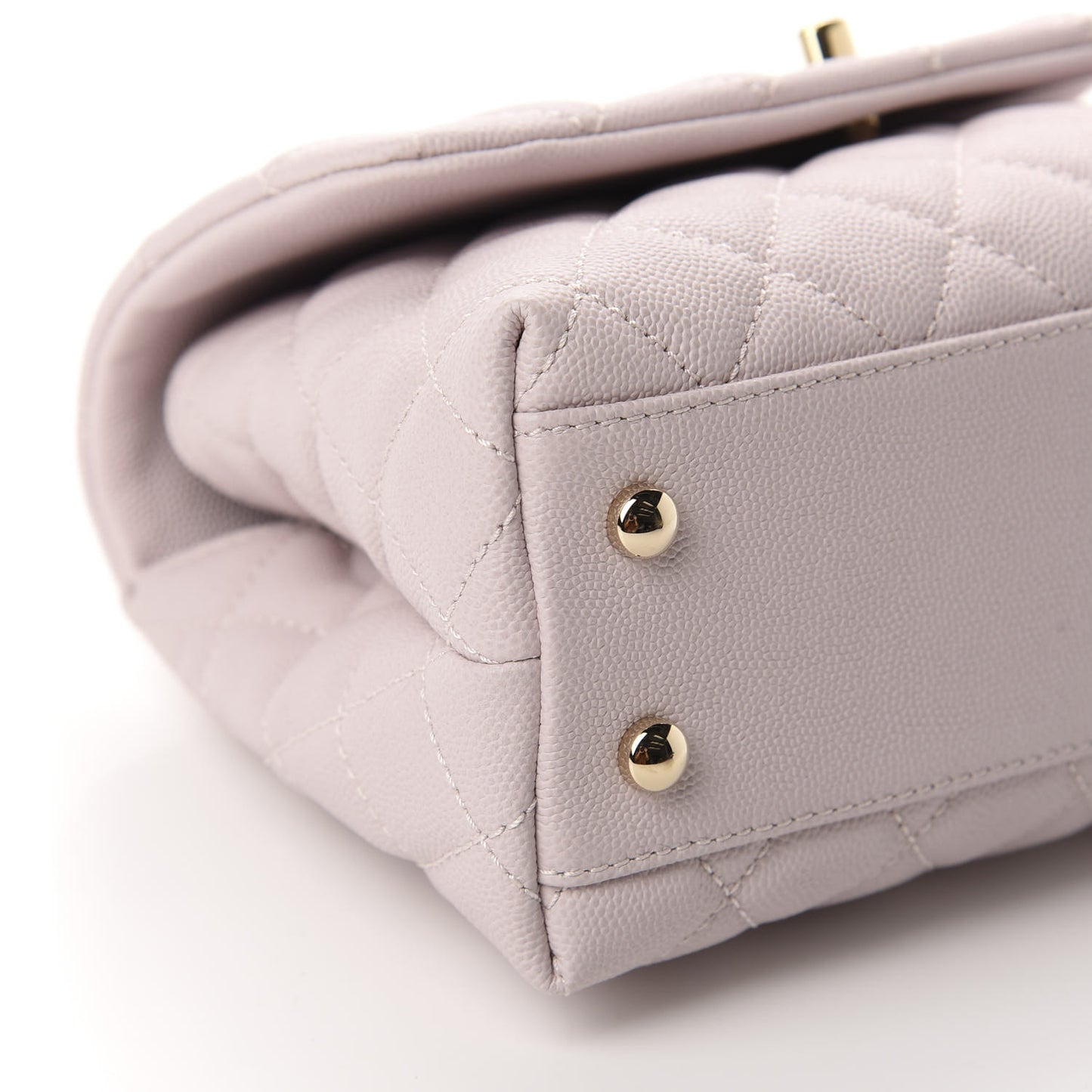 Caviar Quilted Mini Coco Handle Flap Lilas Lilac