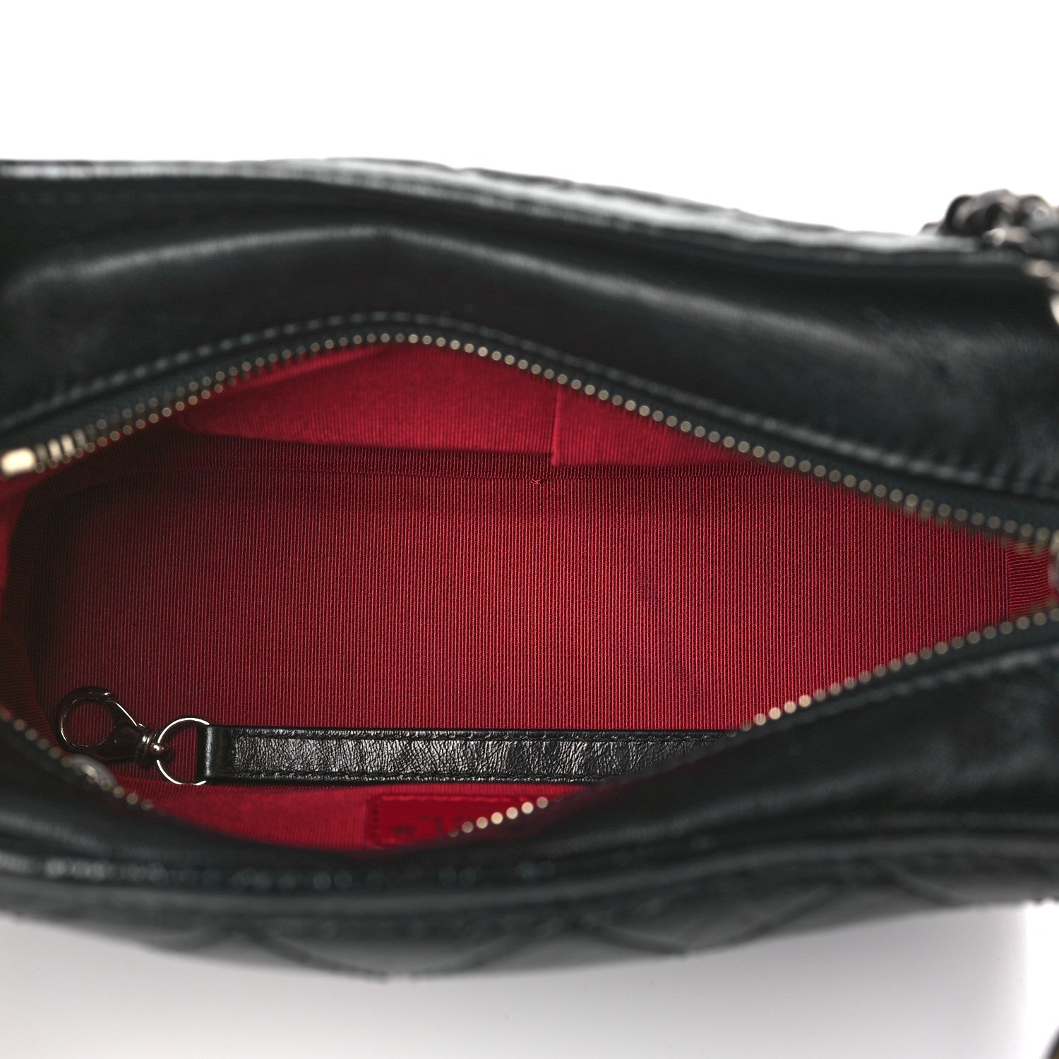 Chanel Aged Calfskin Quilted Small Gabrielle Hobo Black 5 of 10