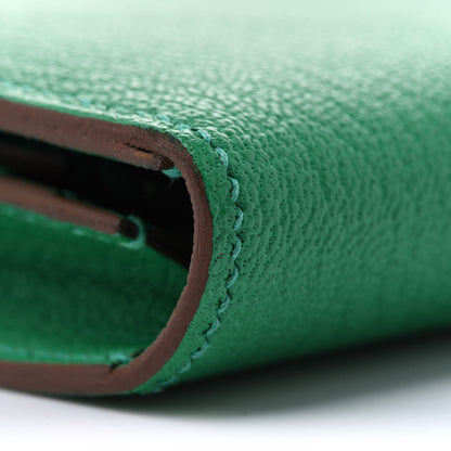 Hermes Chevre Mysore Bearn Gusset Wallet Menthe 9 of 11