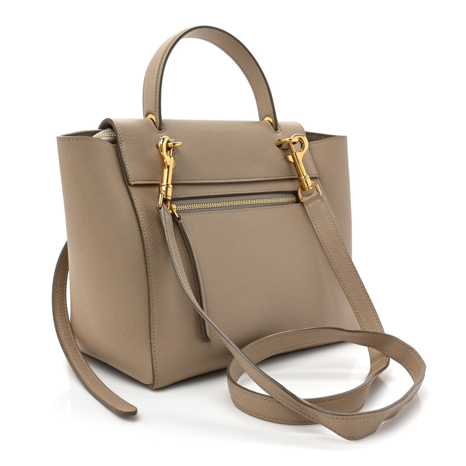 Celine Grained Calfskin Micro Belt Bag Taupe 3 of 12