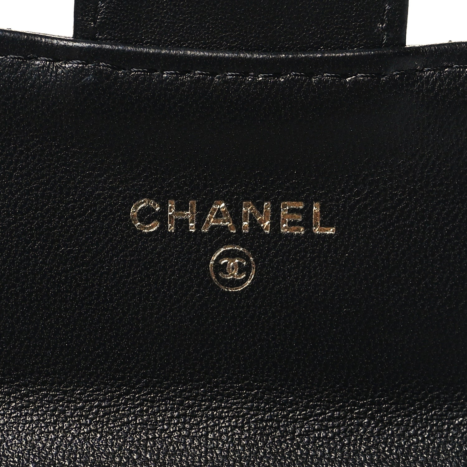 Chanel Lambskin Quilted Flap Card Holder Wallet Black 6 of 11
