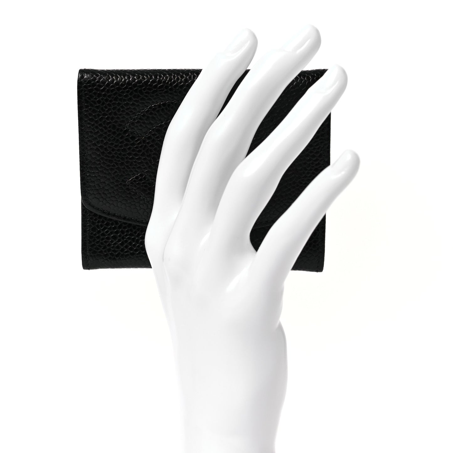 Caviar Timeless CC Flap Card Holder Black
