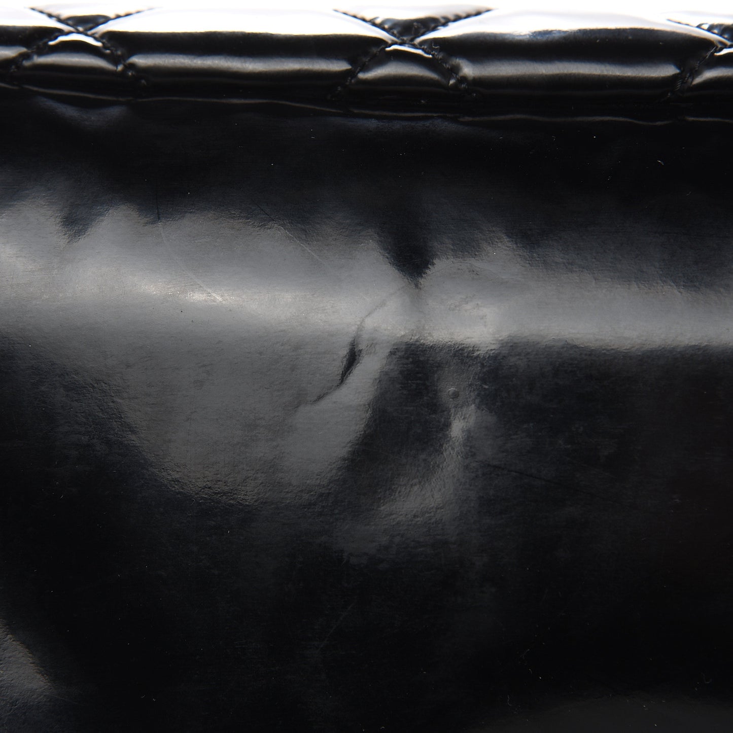Vinyl Quilted CC Large Tote Black