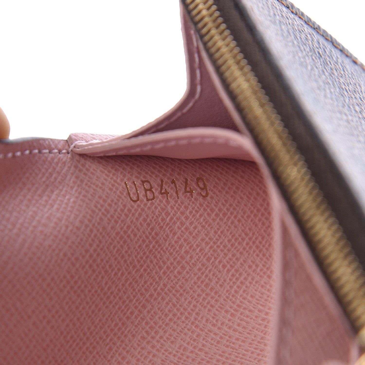 Louis Vuitton Damier Ebene Rosalie Coin Purse Rose Ballerine 7 of 8