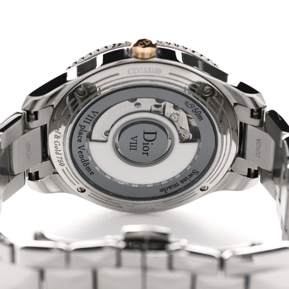 Christian Dior Stainless Steel 18K Rose Gold Diamond Mother of Pearl 36mm Dior VIII Montaigne Automatic Watch 7 of 10