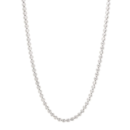 Tiffany Platinum Diamond Elsa Peretti Bezel Set Tennis Necklace 1 of 4