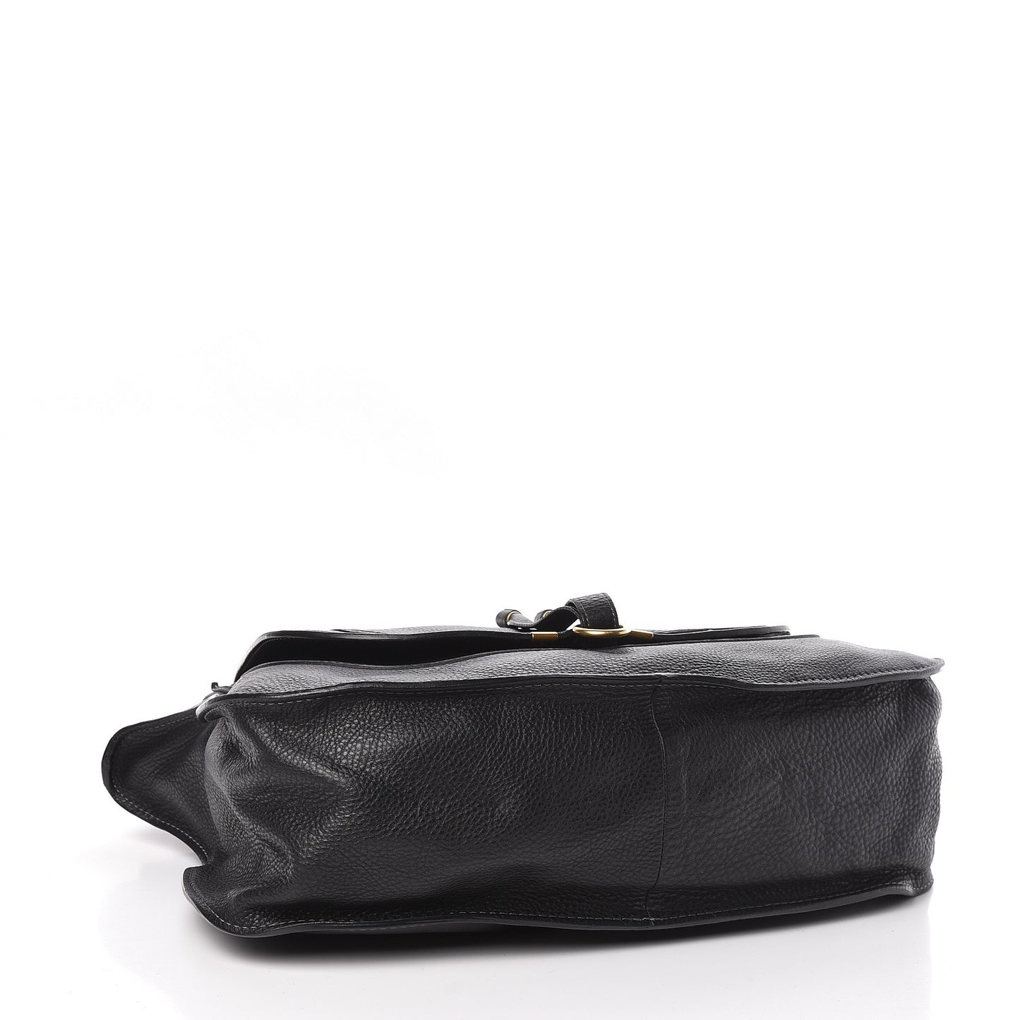 Calfskin Large Marcie Satchel Black