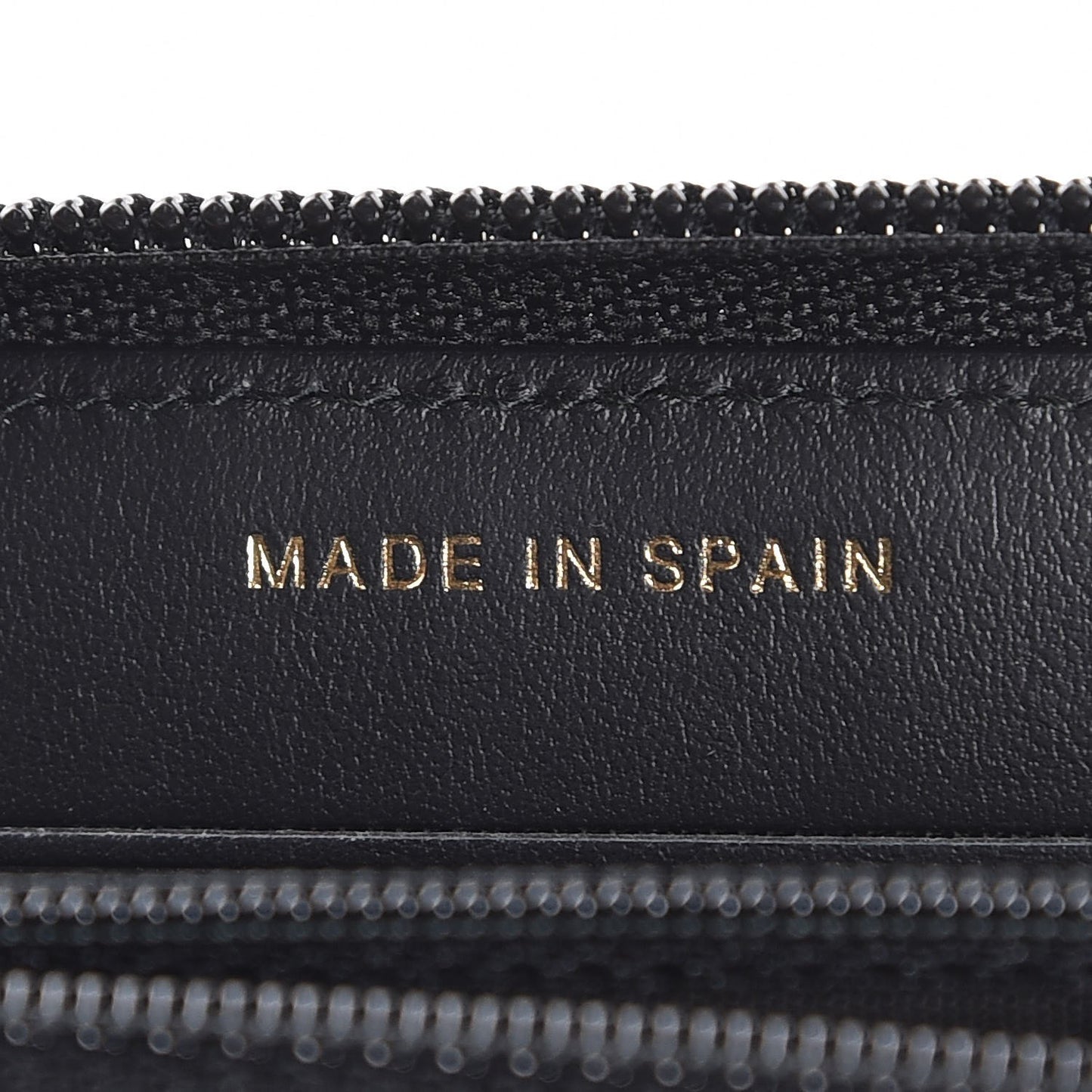 Caviar Quilted Small Boy Zip Around Wallet Black