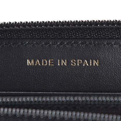 Chanel Caviar Quilted Small Boy Zip Around Wallet Black 7 of 9