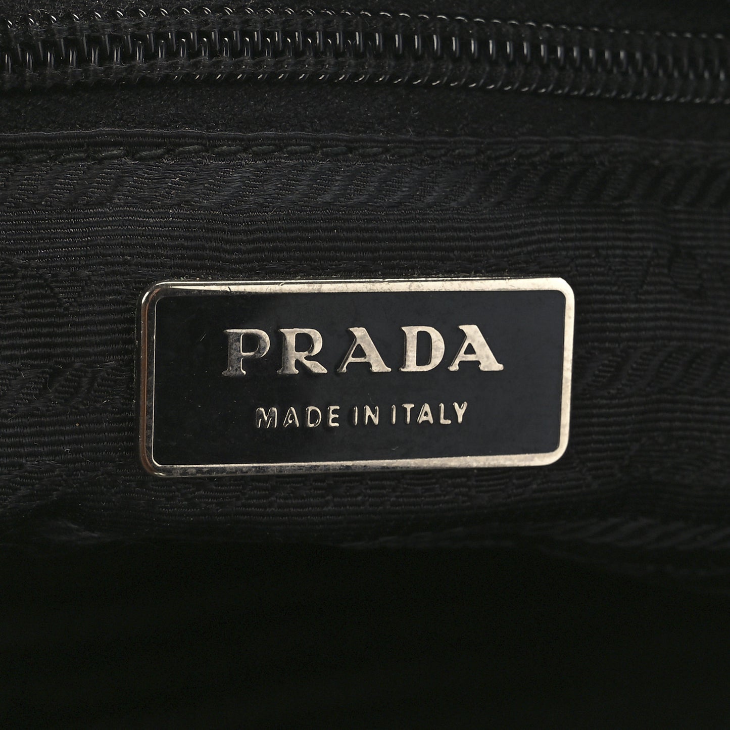 Tessuto Nylon Flat Messenger Bag Black