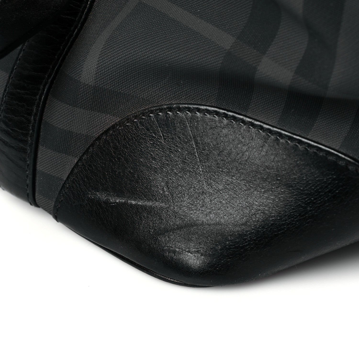 Burberry Nylon Smoked Check Weekend Duffle Bag Black 15 of 18