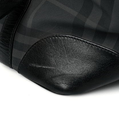 Burberry Nylon Smoked Check Weekend Duffle Bag Black 15 of 18