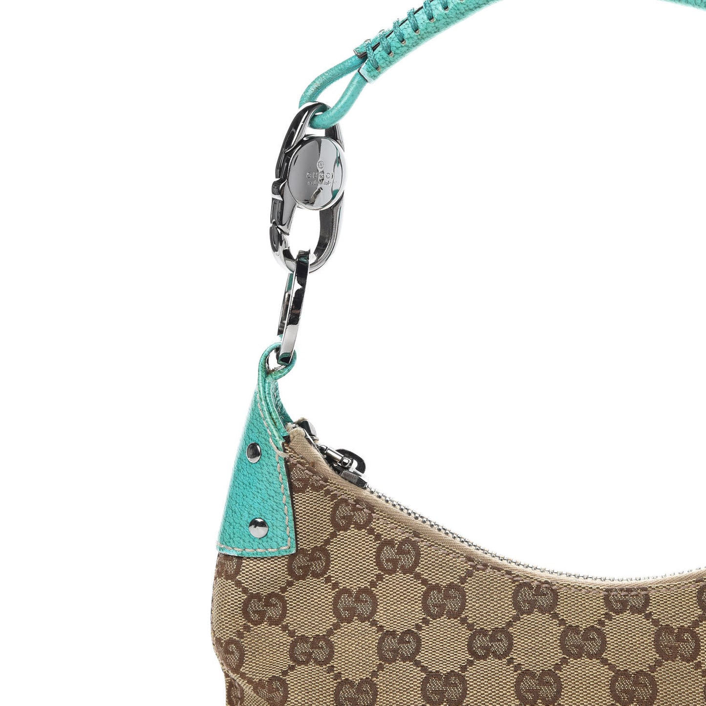 Monogram Classic Ring Hobo Turquoise