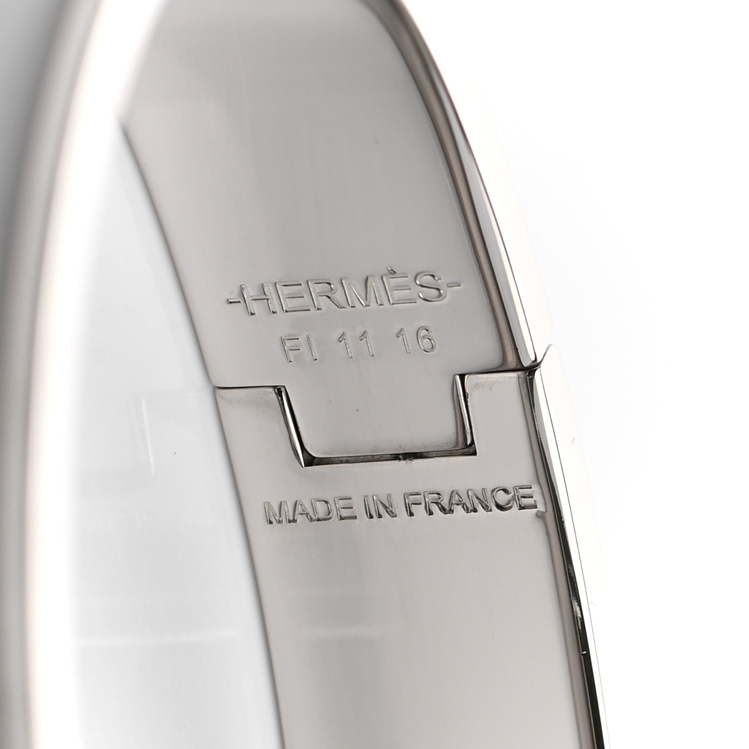 Hermes Enamel Narrow Clic Clac H Bracelet PM White 4 of 4