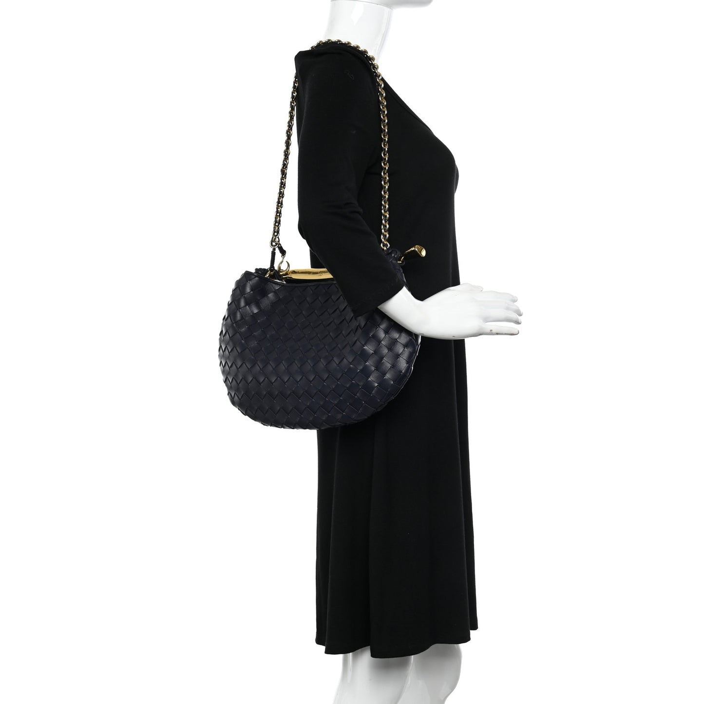 Nappa Intrecciato Sardine With Chain Bag Space