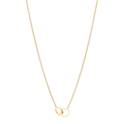 Cartier 18K Yellow Gold Interlocking LOVE Necklace 1 of 5