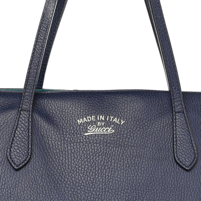 Gucci Dollar Calfskin Medium Swing Tote Marine Deep Cobalt 7 of 11