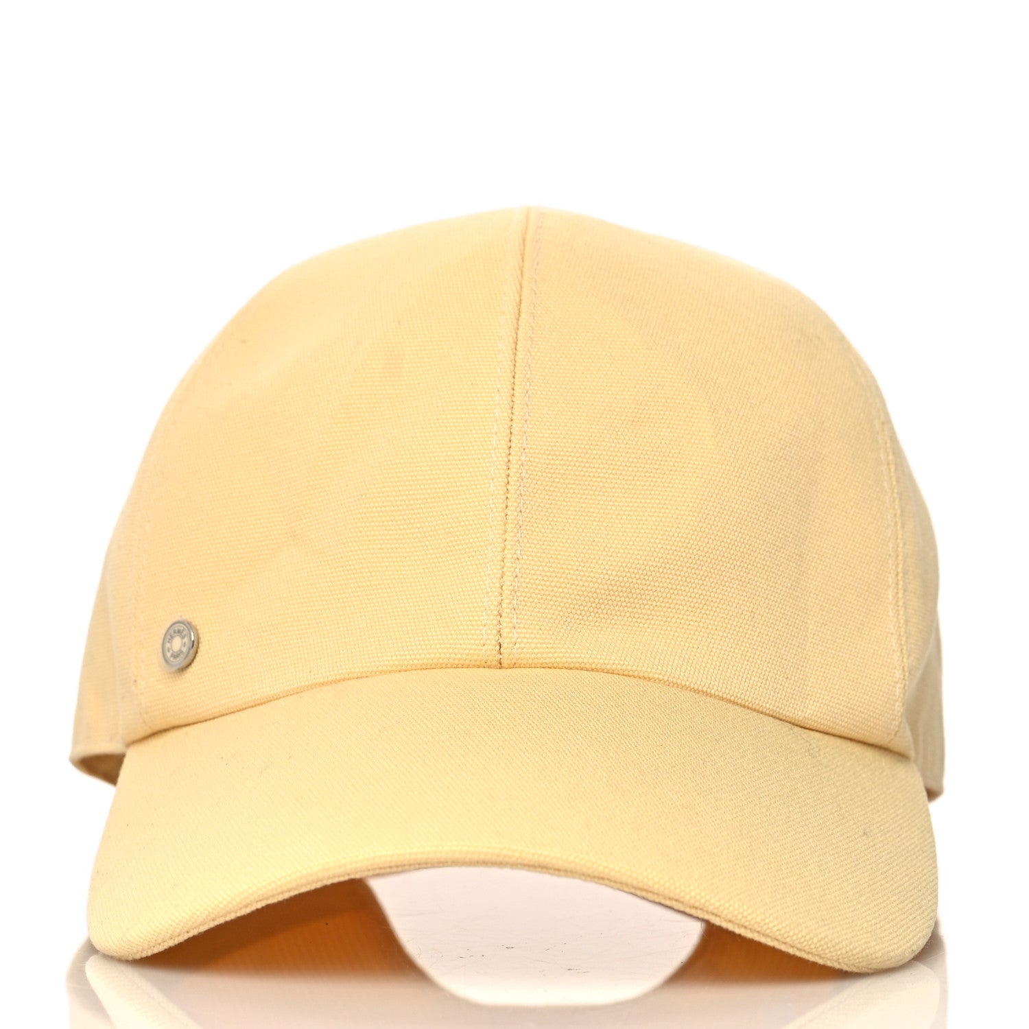 Hermes Cotton Canvas Tess Hat 58 Jaune Sable 2 of 7