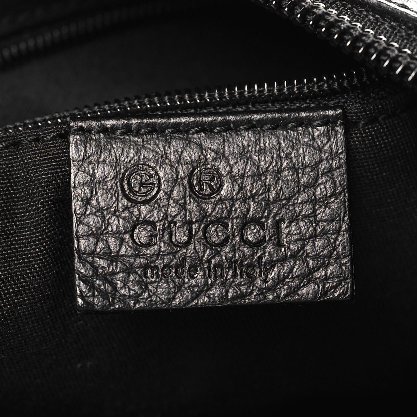 Nylon Monogram Medium D Gold Ring Hobo Black