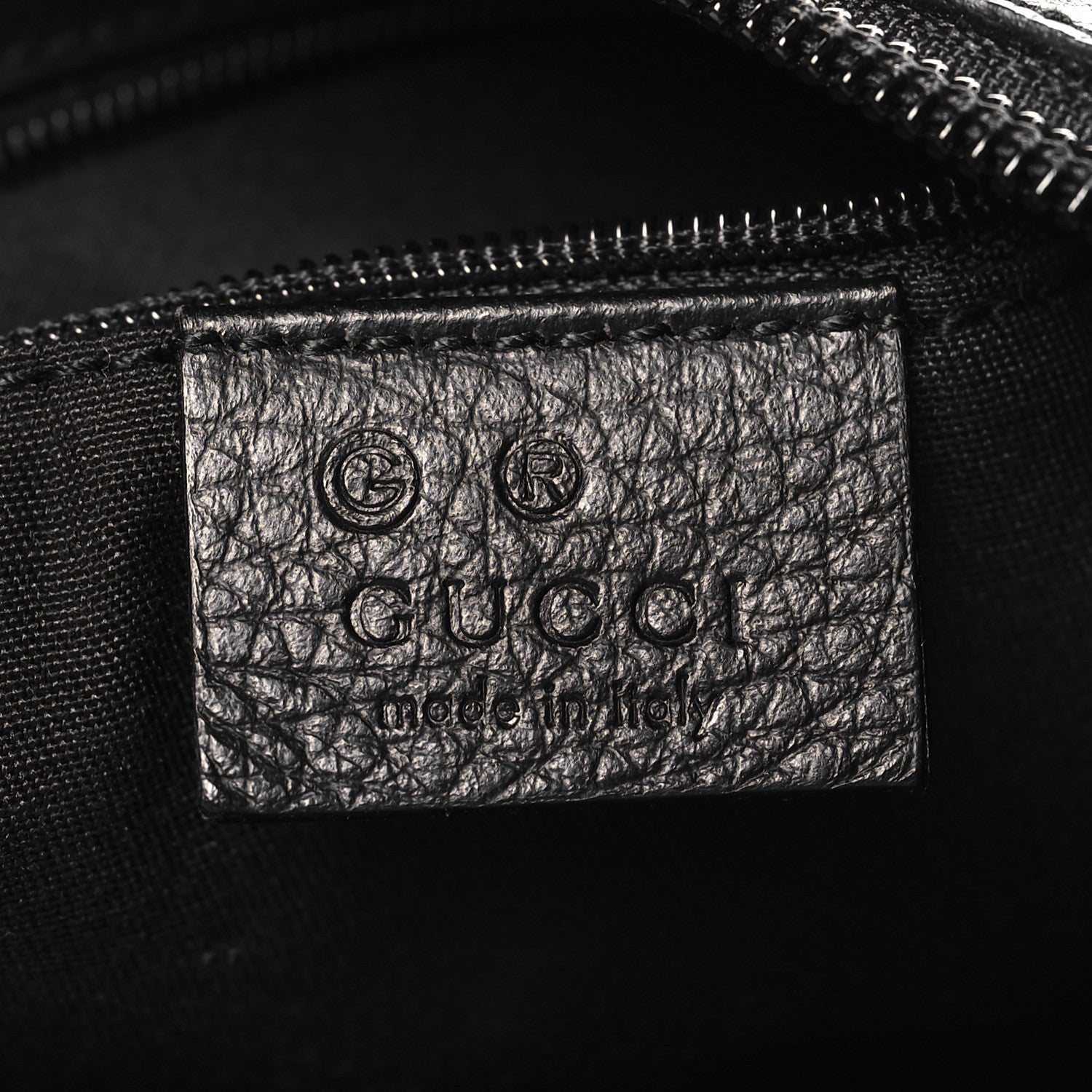 Gucci Nylon Monogram Medium D Gold Ring Hobo Black 6 of 10