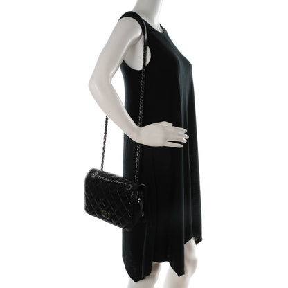 Chanel Glazed Calfskin Quilted Small Day Trip Flap Black 2 of 8