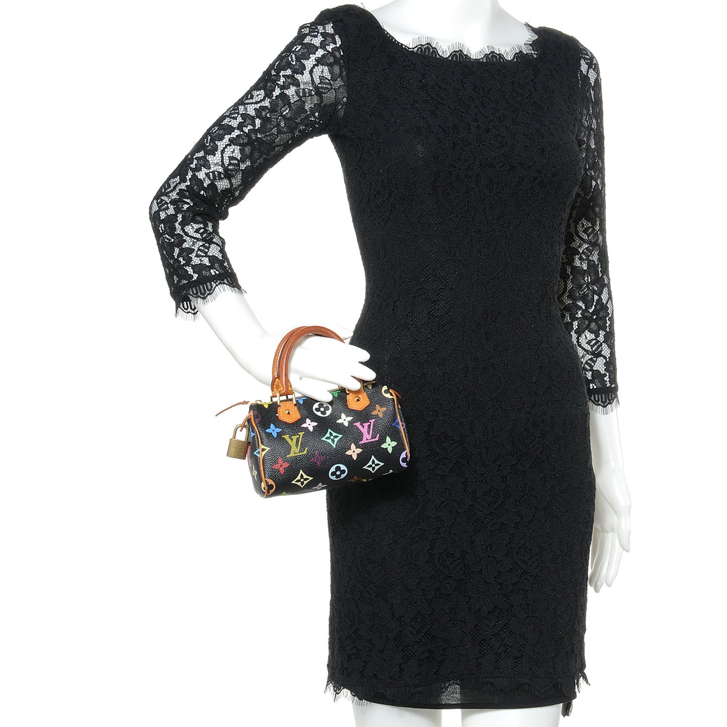 Monogram Multicolor Mini Sac HL Speedy Black