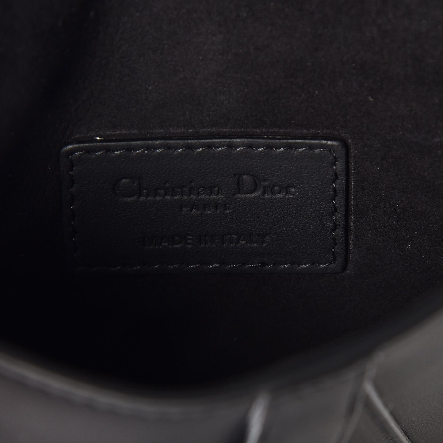 Ultra Matte Calfskin Saddle Belt Bag Black