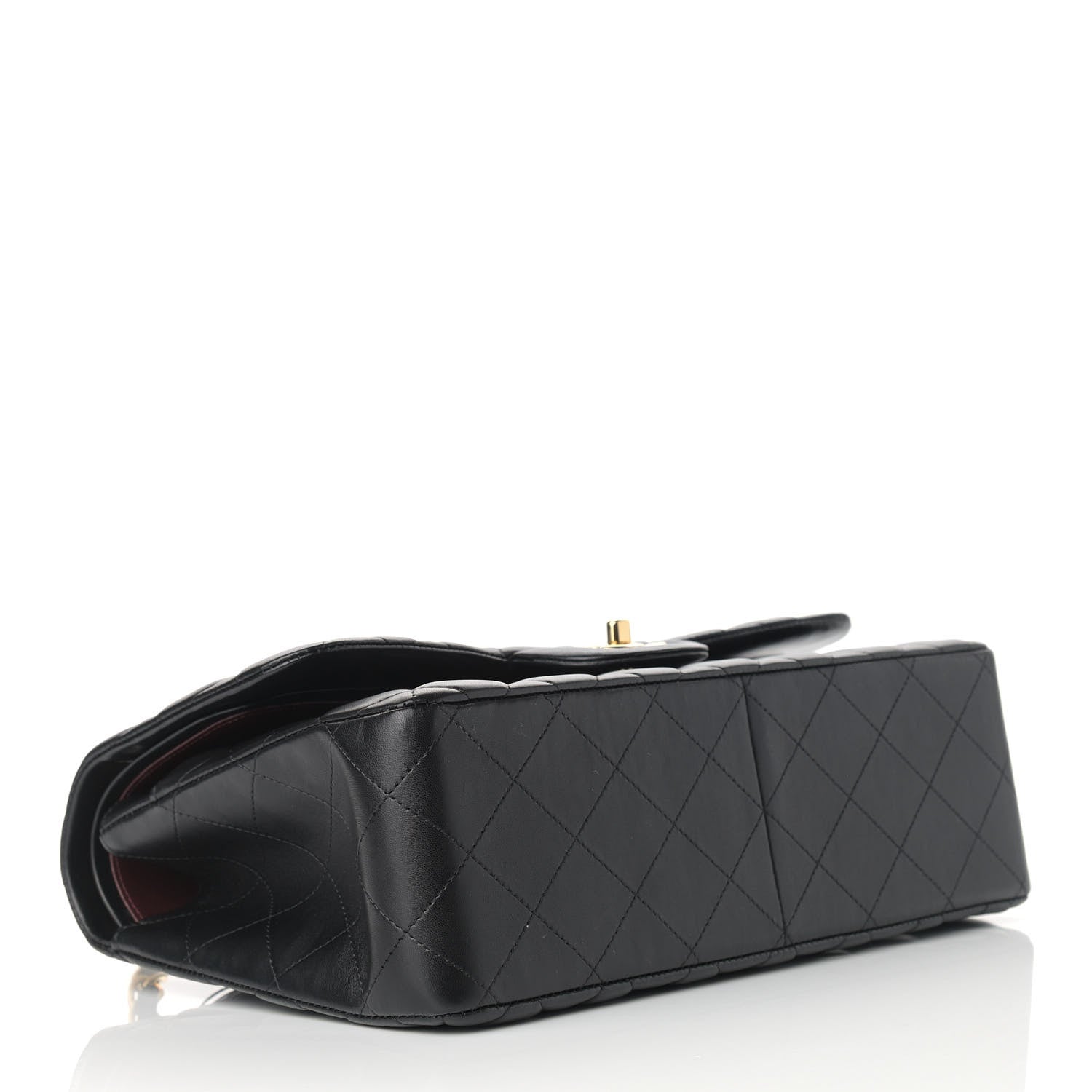 Chanel Lambskin Quilted Jumbo Double Flap Black 4 of 10
