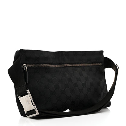 Gucci GG Monogram Double Pocket Belt Bag Black 2 of 14