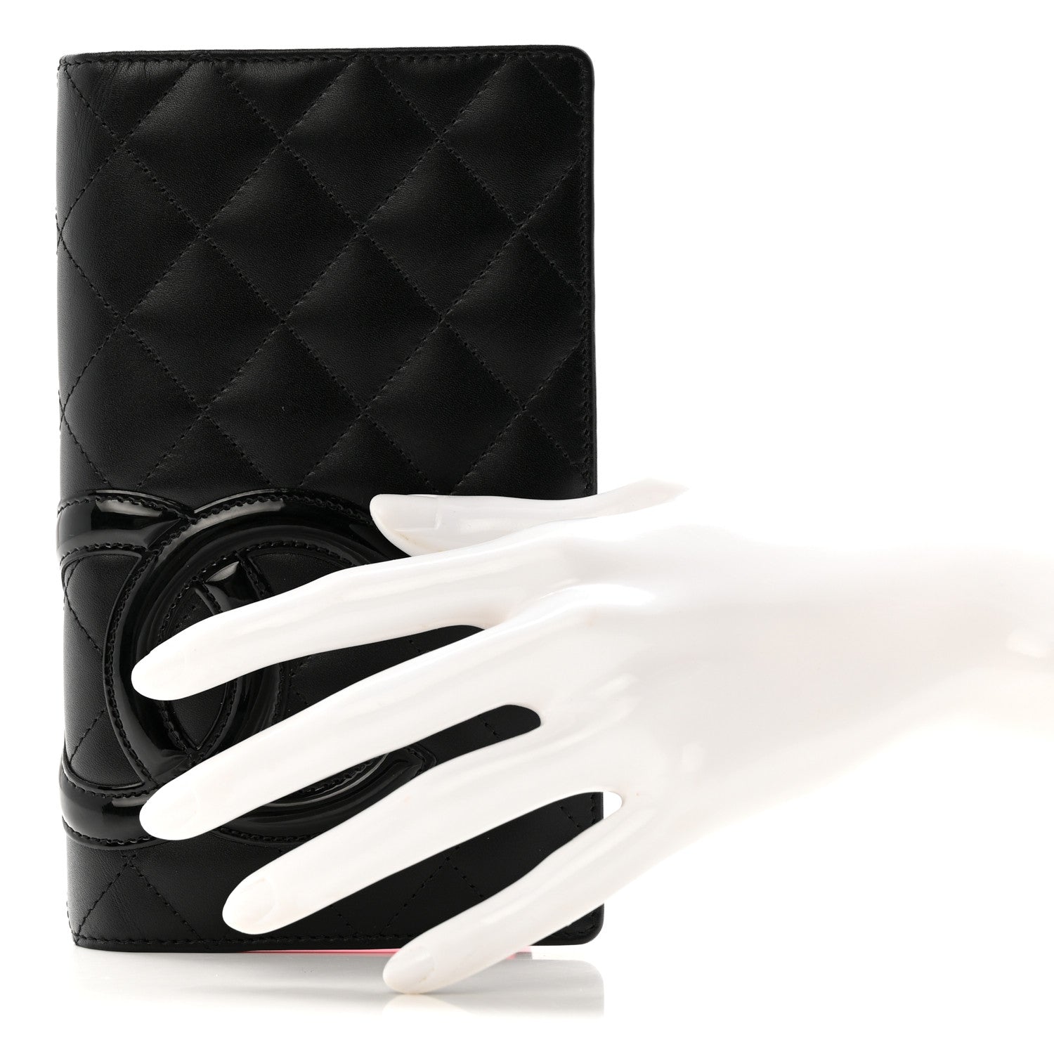 Chanel Calfskin Quilted Cambon Yen Wallet Black 2 of 10